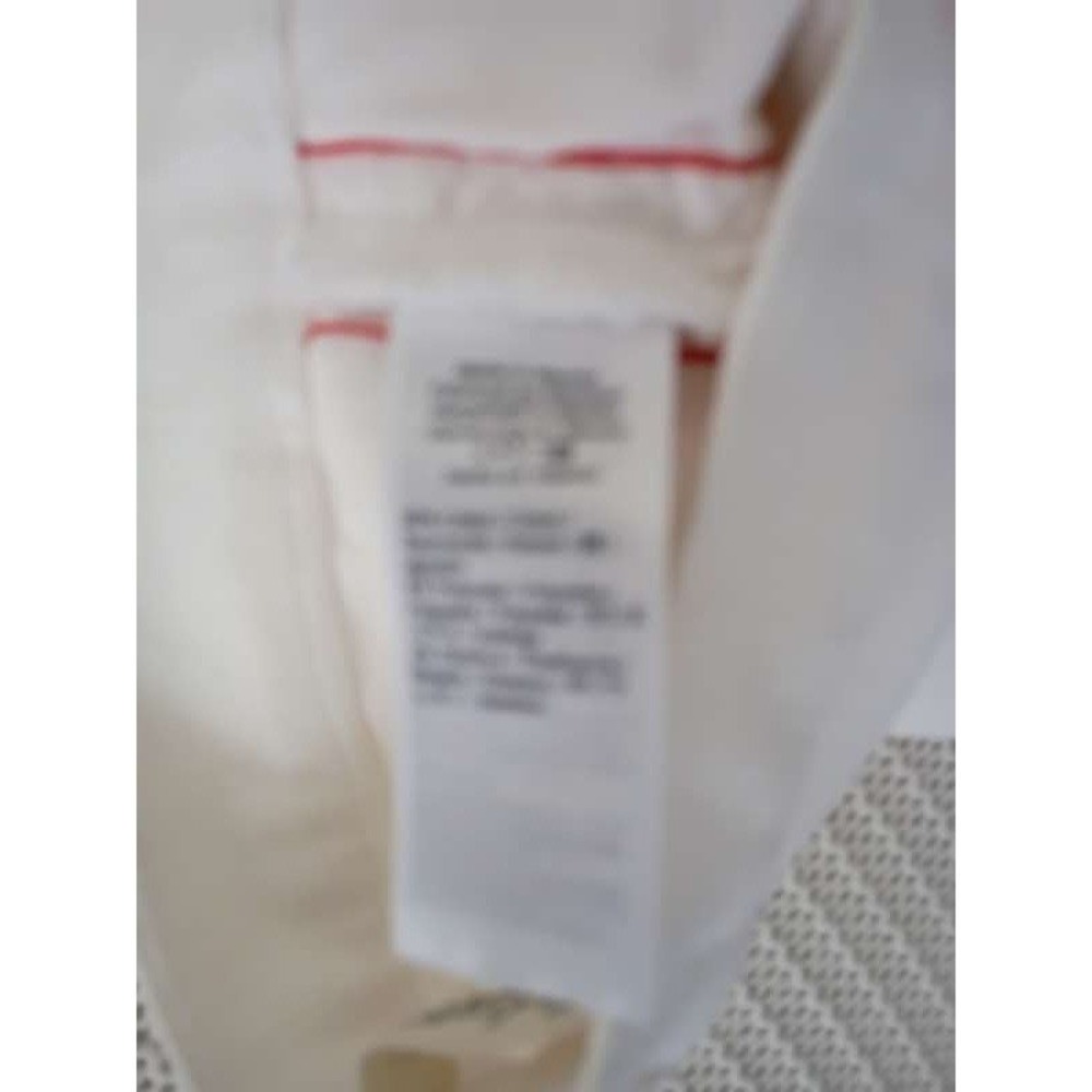 Madewell Slim Straight Tuxedo Stripe Jeans White Red 25x27 NWOT MSRP $135 - Picture 6 of 13